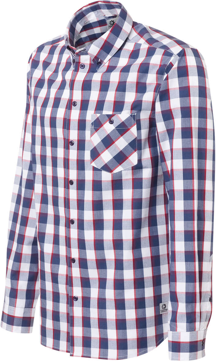 C.Centimo Classic Hemd 1/1 rot/weiß/grau karo